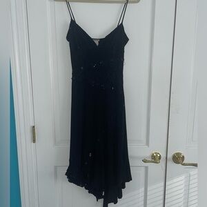 Lovely sequins thin strapped fancy 90s style dress,size medium